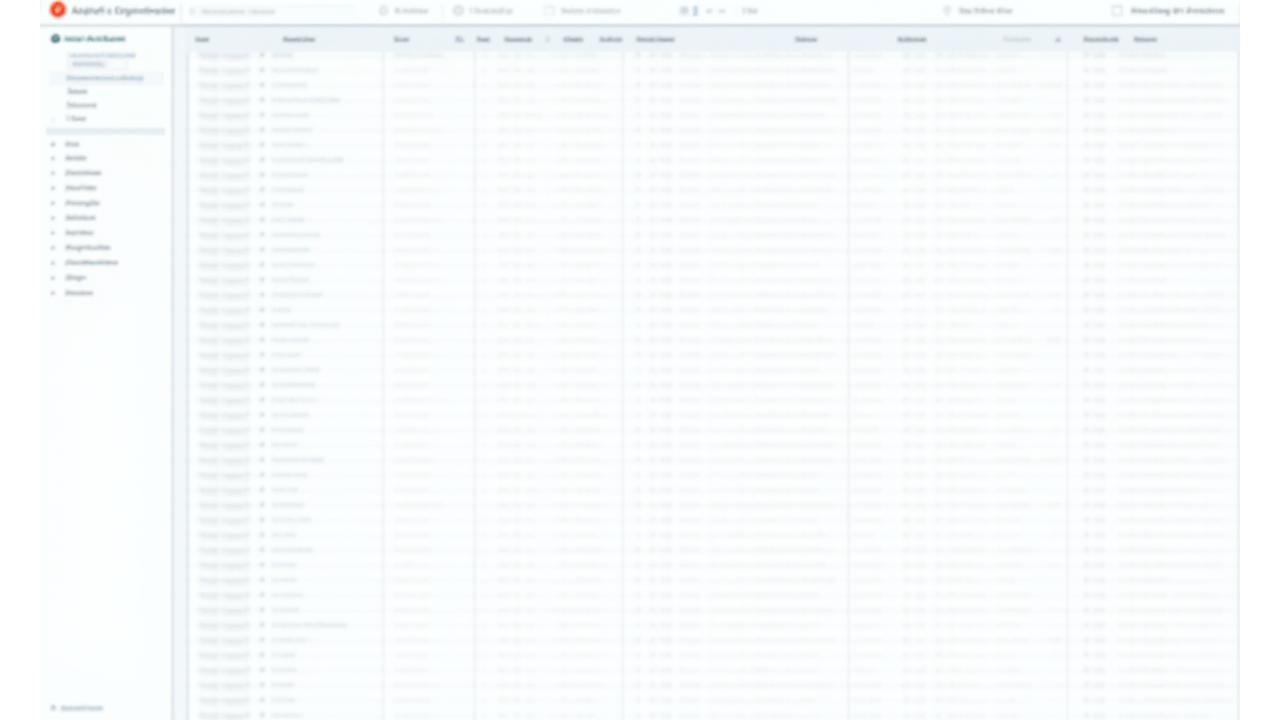 Interface utilisateur d'un audit trail montrant une chronologie d'événements, des filtres de recherche et des détails sur les actions utilisateurs et IA.