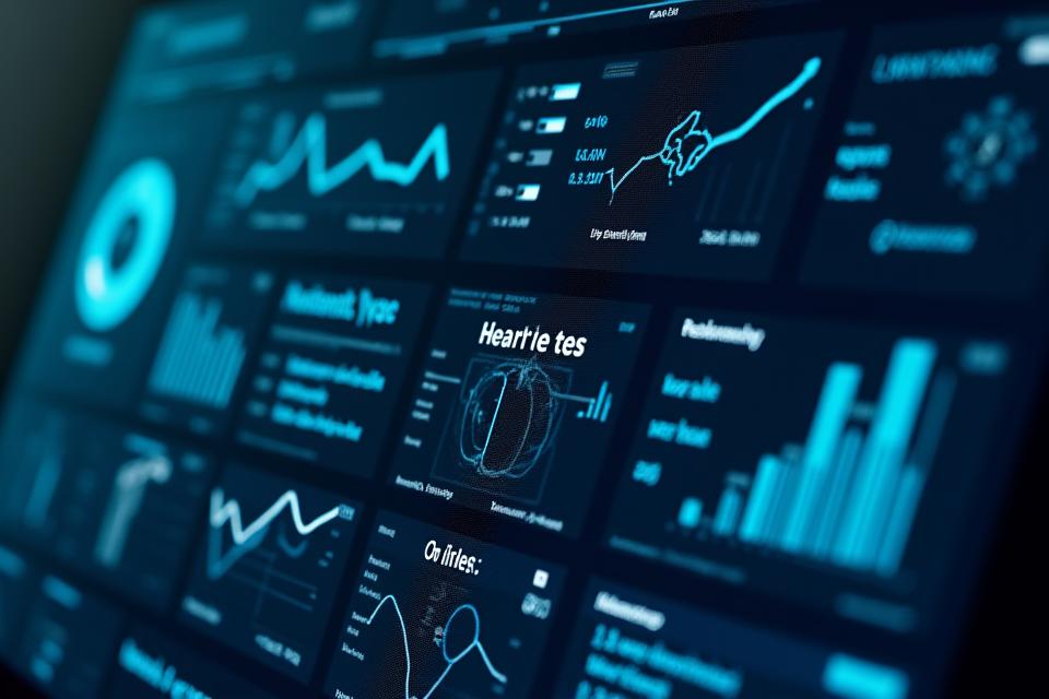 Tableau de bord d'analyse de données avec des graphiques clairs et des icônes d'insights, représentant des analytics comportementales en temps réel pour une plateforme IA.
