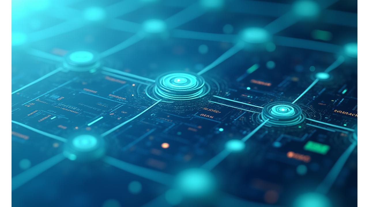 Visualisation schématique des différentes étapes et techniques de prompt engineering, avec des flèches et des nœuds interconnectés montrant un processus raffiné.